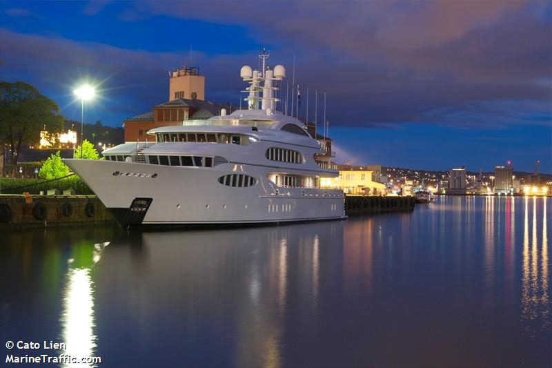 Vilamoura Boat show 2021 - Previous visitors to the marina No 1:  Superyacht “Vive La Vie”